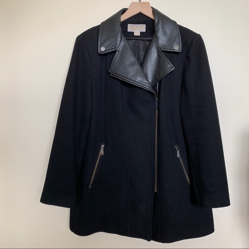 Michael Kors Wool Moto Jacket